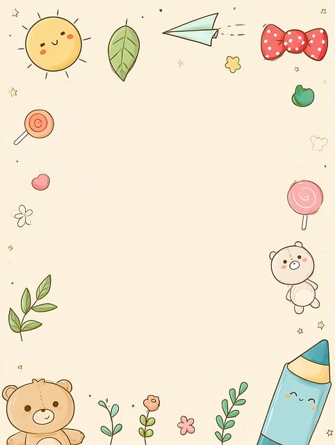 Free cartoon frame cute illustration