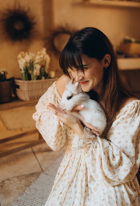 Spring Rabbit Lady - Free photo on Pixabay