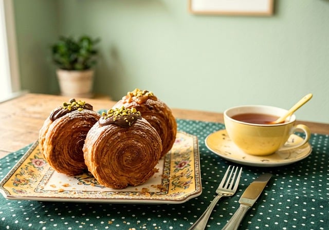 Free cromboloni bakery pastry illustration