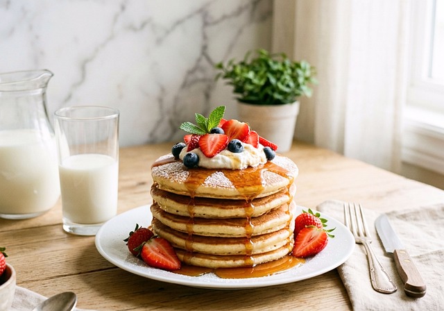 Free pancakes food dessert illustration