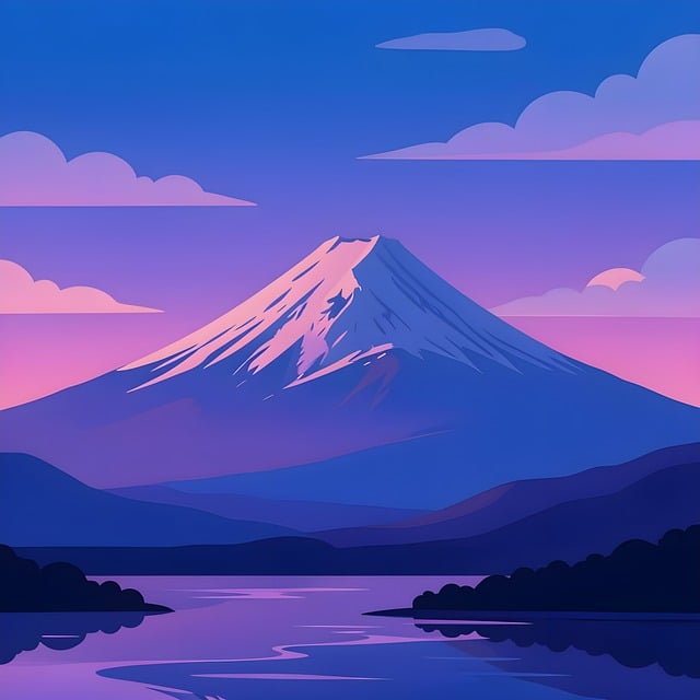 Free mount fuji fuji mountain illustration