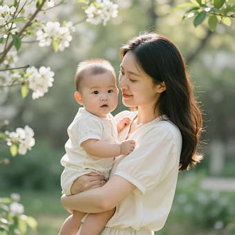 Free Mother Baby illustration and picture
