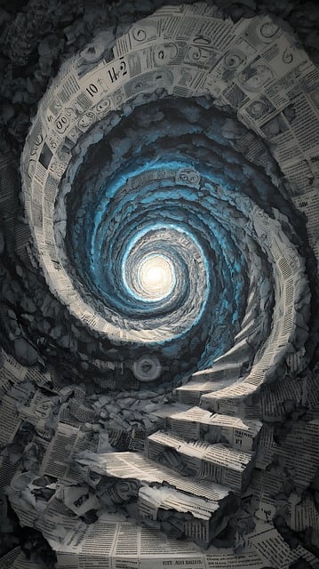 Tunel, Spirală, Ziar, Pagină, Ireal