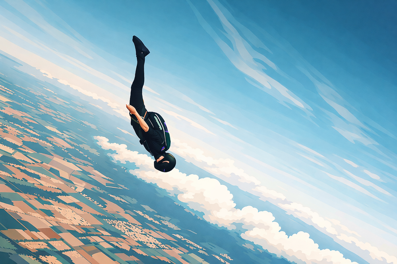 Download free HD stock image of Skydiving Skydiver Free skydiving skydiver freefall vector