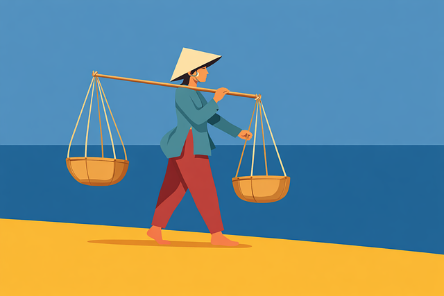 Free vendor traditional baskets vector