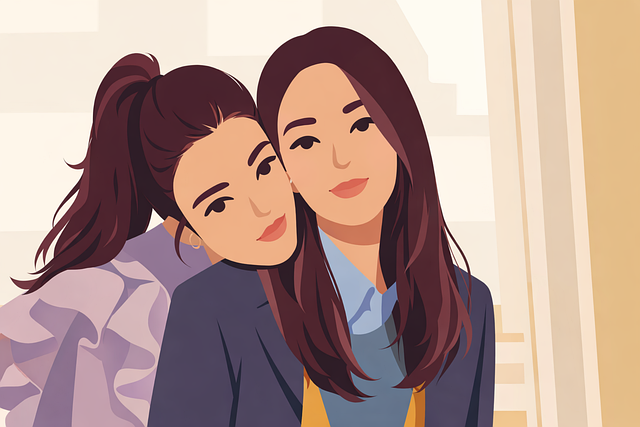 Free friends women portrait vector