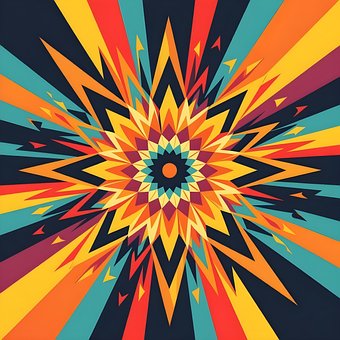 Free Burst Geometric illustration and picture