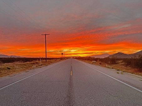 Free Desert Sunset photo and picture