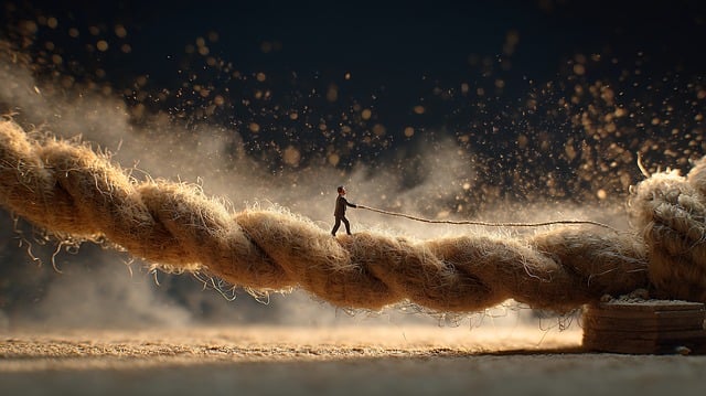 Free person rope small illustration
