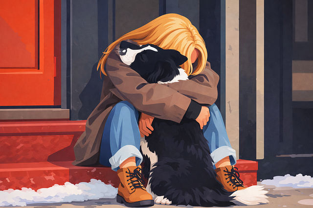 Free dog animal woman vector