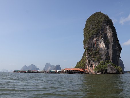 Thailland, Natur, Meer, Insel, Felsen