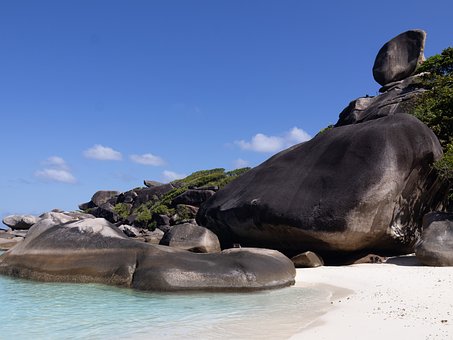 Strand, Meer, Landschaft, Sand, Felsen