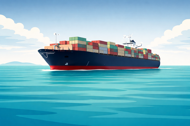 Free container ship cargo ship shipping vector