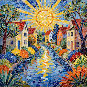 Free Landscape Tiles illustration and picture