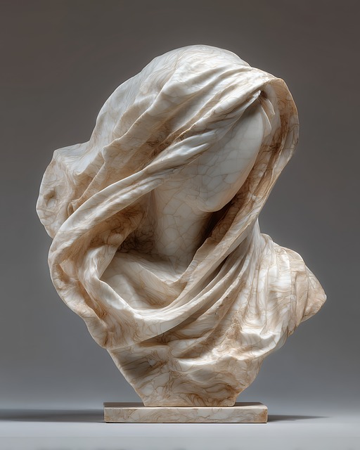 Free sculpture bust drapery illustration