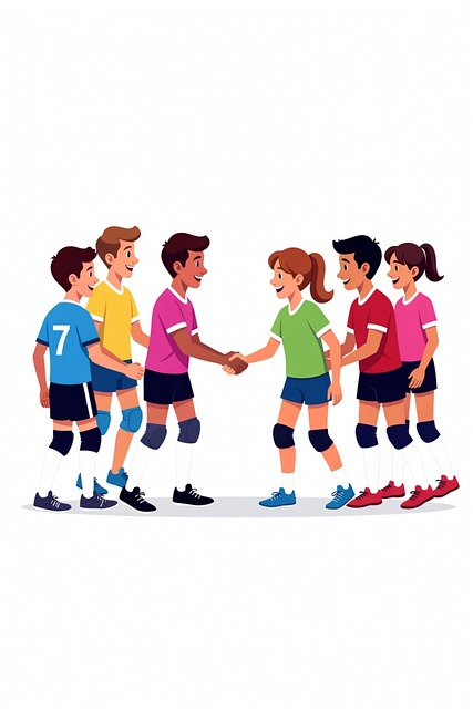 Free Team Sport Volleyball Player illustration and picture