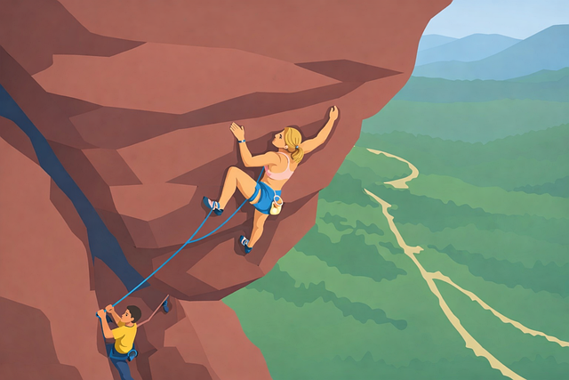 Free rock climbing climber climbing vector