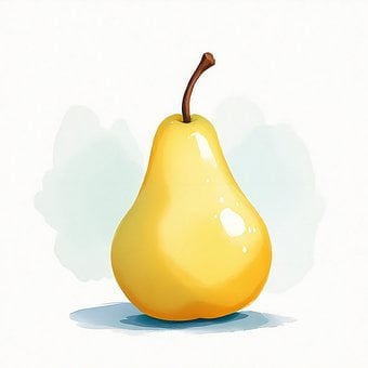 Pære, Frugt, Mad, Sund, Illustration