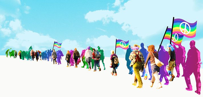 Free Peace March illustration and picture