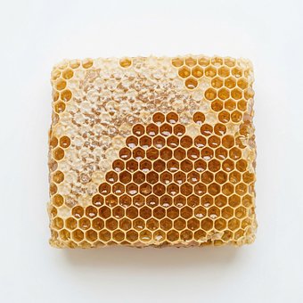 Honig, Bienenwabe, Bienen, Hexagon