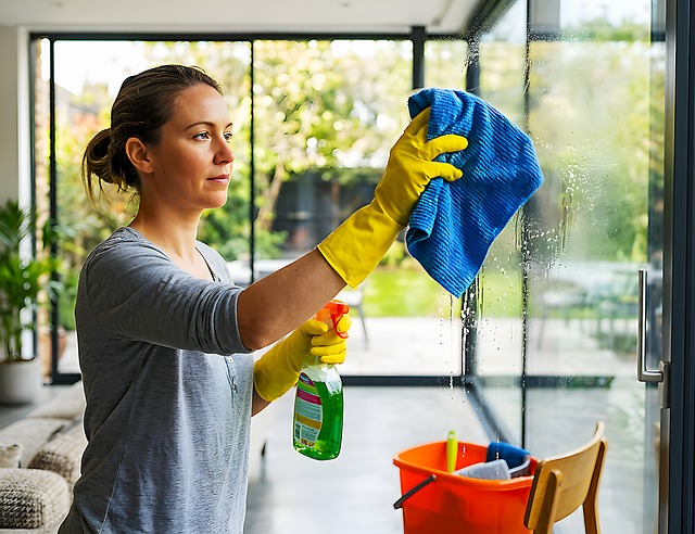 Schoonmaak, Raam, Glas, Vrouw, Klusjes