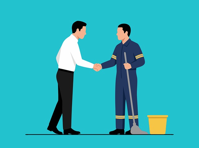 Free handshake cleaning cooperation vector