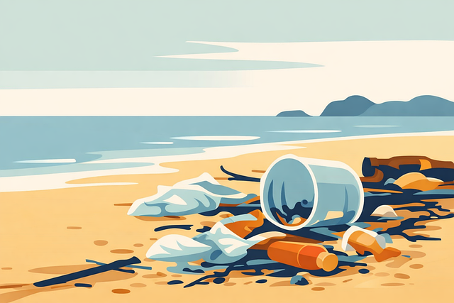 Download free HD stock image of Pollution Ocean Pollution Free pollution ocean pollution plastic waste illustration