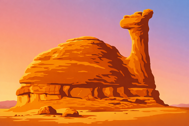 Free desert desert landscape rock formation vector