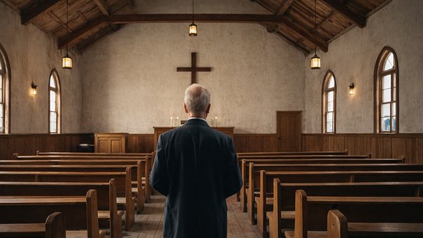 Free Church Old Man photo and picture