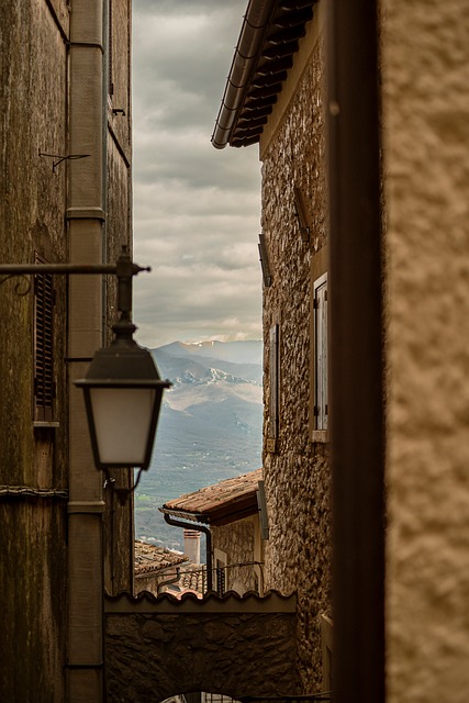 Free Alley Old Houses photo and picture