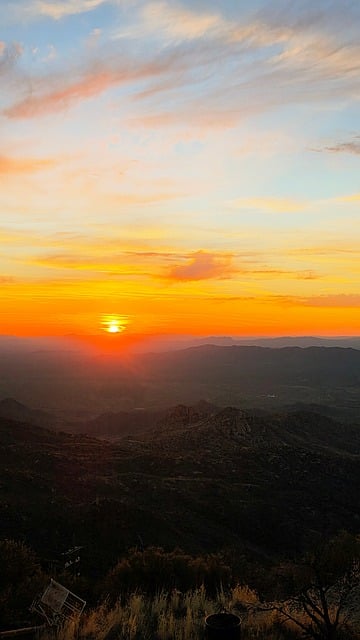 Free Sunset Mountains photo and picture