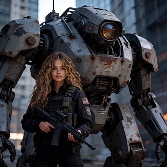 Waffe, Cyborg, Robotik, Technologie