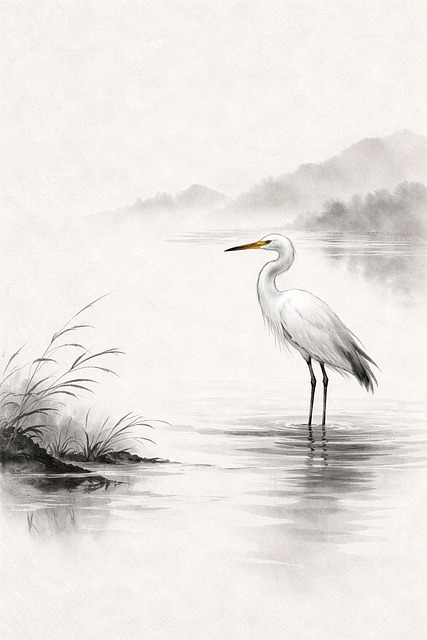 Heron, Hvid Hejre, Fugl, Vandfugl, Sø