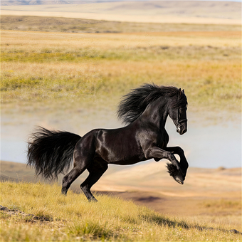 Free Horse Black Coat photo and picture