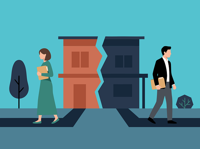 Free divorce separation breakup vector