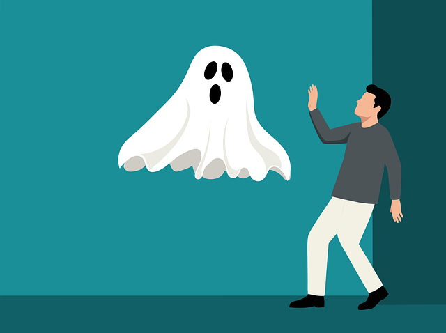 Free fear ghost anxiety vector