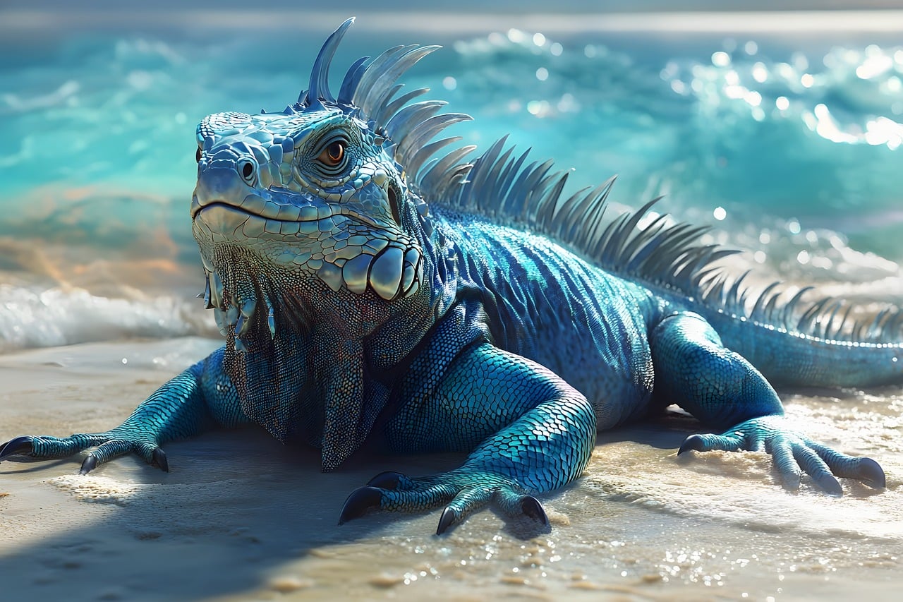 Download Iguana, Hyperdetail, Scales. Royalty-Free Stock Illustration ...