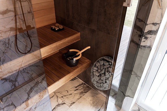 Sauna, Sauna Spand, Sten, Sauna Med Sten