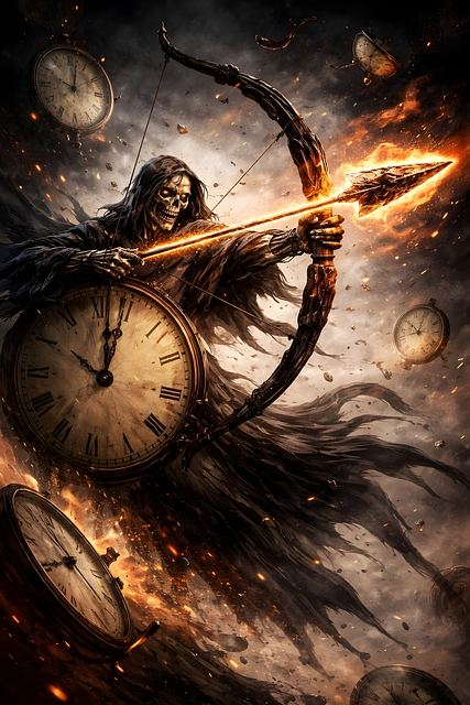 Free bow death magic illustration