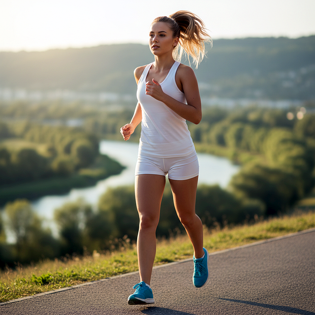 woman, sports, running, jog, fitness, run, runner, exercise, fit, athletic, feminine, female, ai generated