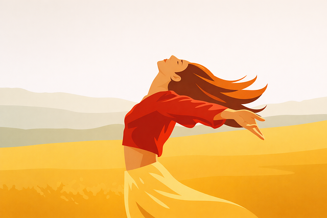 Free spring woman freedom vector