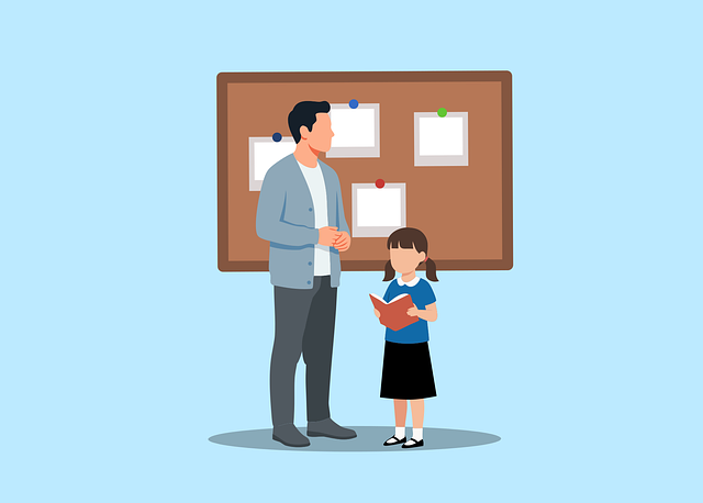 Free education teacher student vector