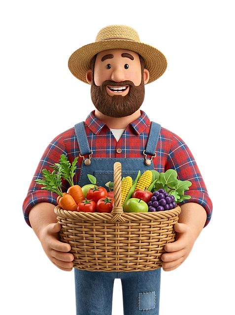 Bauer, Landwirtschaft, Frisches Essen