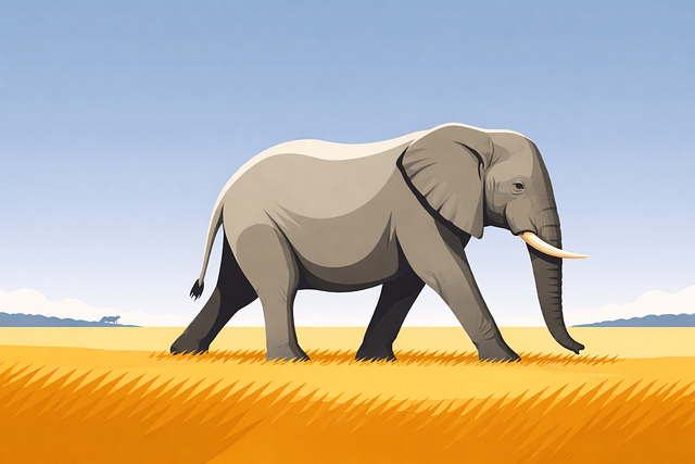 Olifant, Savanne, Safari