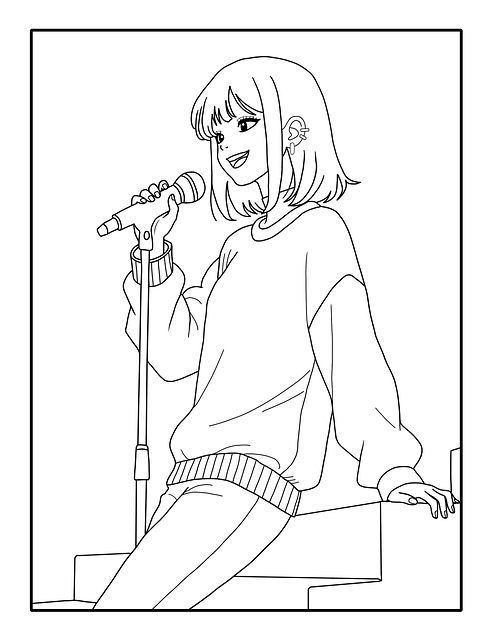 K-Pop, Punk, Čiernobiely, Line Art