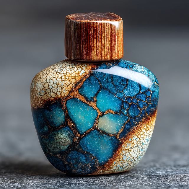 Free faience amulet macro illustration