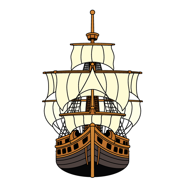 Free historic ship sails maritime illustration