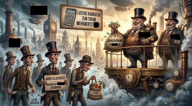 Karikatur, Humor, Skatter, Økonomi