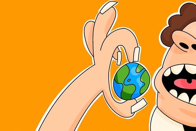 Free cartoon earth consumption illustration