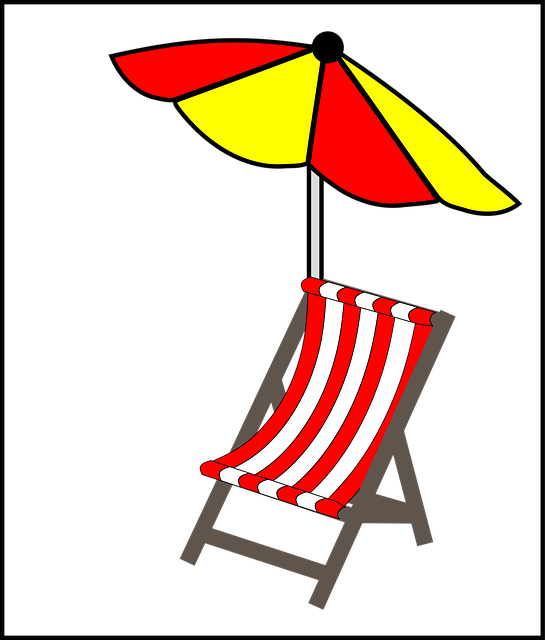 Liggestol, Parasol, Strand, Afslapning